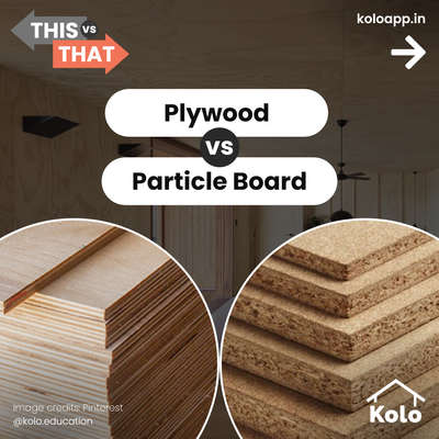 Plywood vs Particle boards, What are the key differences? 🤔 

Which option will suit your requirements better? 

Tap ➡️ to view the next pages to learn the difference between the two.

Learn tips, tricks and details on Home construction with Kolo Education. 

If our content helped you, do tell us how in the comments ⤵️

Follow us on Kolo Education to learn more!! 

#education #expert #woodendesign #woodface #woodendesign #expert #education #construction #plywood #particleboard #woodwork #interiors #interiordesign #home #furniture #design #kolo-ed #thisvsthat
