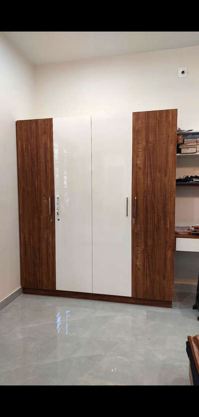 4 Door wardrobe+ study unit =         ₹.40,000