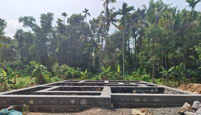 Basement completed@ Vayalkara(near manjaali)Ernakulam Dt.1290 sqft #