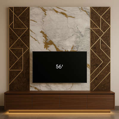 🖤 Sleek. Modern. Elegant.
56” TV + charcoal panels + glowing console = pure living room goals ✨

#ModernInteriors #TVWallUnit #CharcoalPanelDesign #LuxuryVibes #HomeDecorGoals #InteriorInspo #LivingroomDesigns
