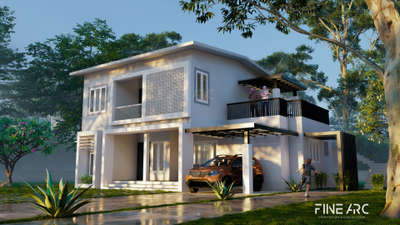 kerala home exterior design 
.
 #KeralaStyleHouse  #keraladesigns  #HomeDecor  #ElevationHome  #keralaarchitectures  #homesweethome   #40LakhHouse  #semi_contemporary_home_design  #ContemporaryHouse