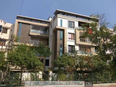 22,000 Sq.ft Apartment at  sector 10, vidhyadhar nagar jaipur. Basement + stilt + four stories.  #Apartmentdesign  #Apartmentelevation  #Bestapartmentdesign  #apartmentelevation  #Mordernapartment