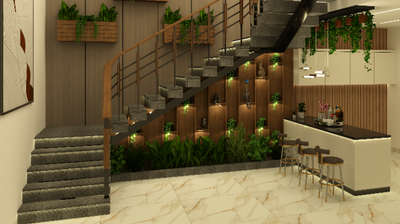 Staircase Area Design 
 #Architectural&Interior  #CivilEngineer  #HouseDesigns