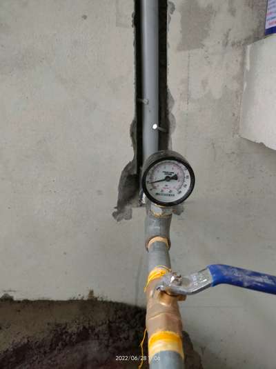 plumbing line
pressure test