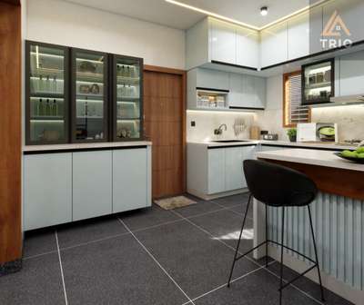modular kitchen #shoranur #Designs #Trojanply #hettich #centurylam
