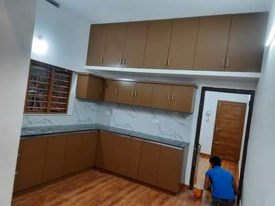 multiwood kitchen with pu painting price = 140000/-