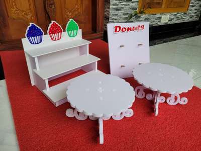 Birthday decoration cake Cup cake donuts stand material multy wood 8mm sheet online delivery 🚚 available