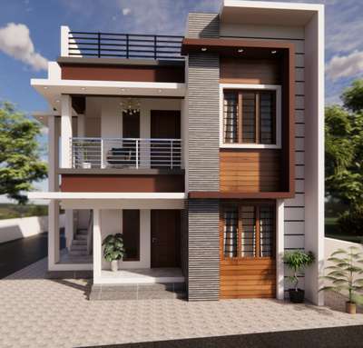 3D Exterior Elevation  #KeralaStyleHouse  #ContemporaryHouse  #homedesignideas  #nightview  #budgethouses  #architecturedesigns