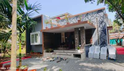 alhamdulillah finished project  #CivilEngineer house warming  #architecturedesigns  #SmallHouse  #2BHKHouse  #veed  #new_home