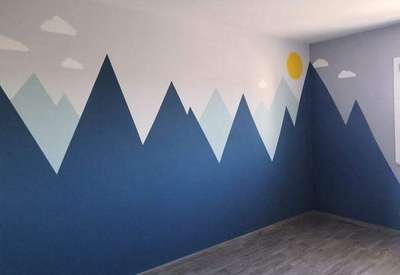 Wall Design Home Painting By Pawan Contractor