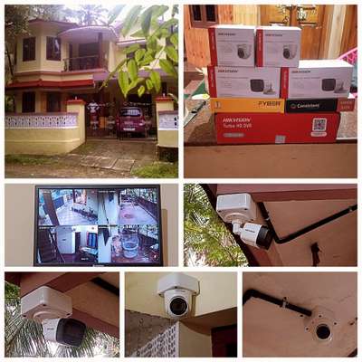 guruvayoor site. thanks sudeer sir 
installation completed hikvision 2mb 
4 camera set  
#hikvision 
#unv 
#cctvcamera