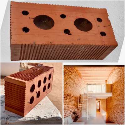 Bricks With Grooves. Unique brick 
Contact Us :- 9772347170
design for wall. #bricks #Brickwork #brickcladding #Architectural&Interior #architectureldesigns #best_architect