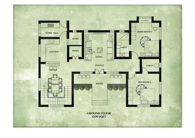 #2000sqftHouse #2000sqfplan #4BHKPlans #architecturedesigns #Architectural&Interior #homeplanners #KeralaStyleHouse #Palakkad #drawins