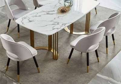 *dining table*
metal + stone