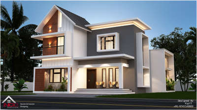 Double storey 3D Home elevation
client  : Mr Thajudheen