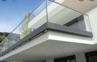 Glass Railing 
Grade 304 steelness and Toughened glass etc .