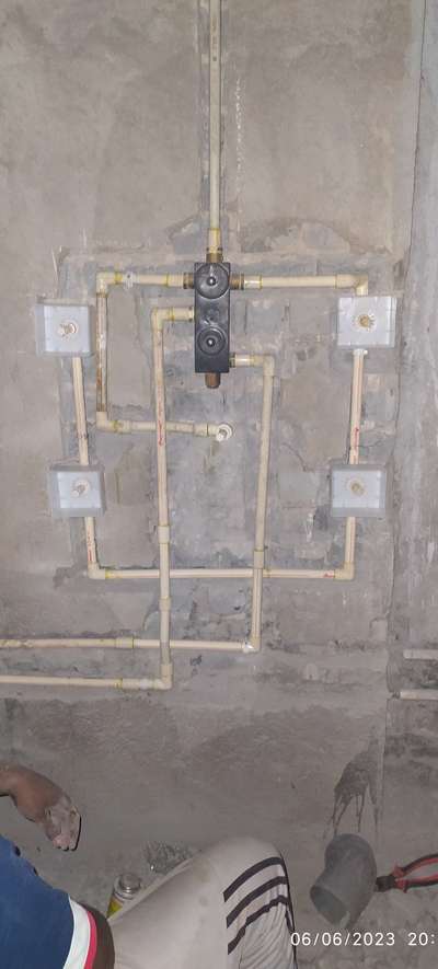 body jet points plumbing work