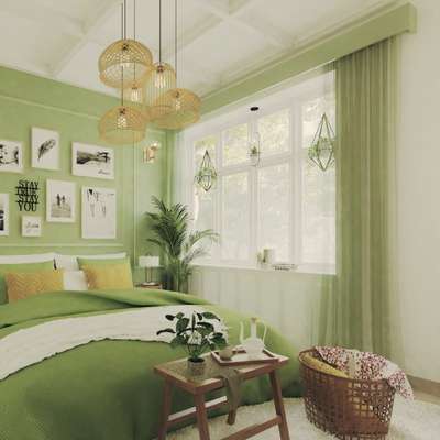 Green bedroom 
.
 #BedroomDecor #skechup #Vray #3d #rendering #house  #artstudio  #BedroomDesigns #InteriorDesigner #Designs #artistsupport #green