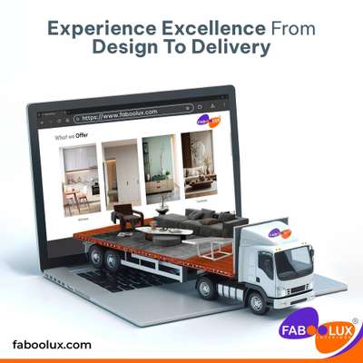 Transform your home with the magic of Faboolux Interiors. Our stunning designs and tailored customizations bring your vision to life with just a few clicks. Explore our exquisite collections, select your favorites, and customize them to suit your style. Once you've perfected your design, we take care of the rest with our seamless delivery service.

#FabooluxInteriors #CustomDesigns #HomeDecor #InteriorDesign #SeamlessDelivery #StylishLiving