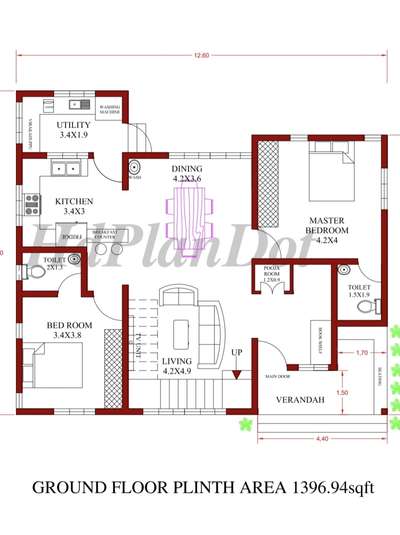 Discover the beauty of compact living! 🏠✨ Our latest house plan under 1500 sqft is designed for modern comfort and style. 
 #1500sqftHouse  #houseplan  #houseplanbelow1500sqft
 #housefloorplans  #2DPlans  #2dplan  #beautifullhouses  #besthouseplan  #besthouseplanning