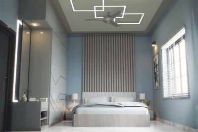 bed area design  #BedroomDecor