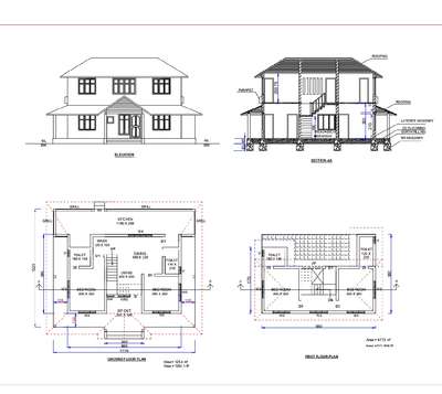 4BHK Cost effective Traditional House plan ✨️