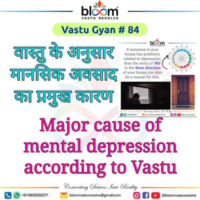 Your queries and comments are always welcome.
For more Vastu please follow @bloomvasturesolve
on YouTube, Instagram & Facebook
.
.
For personal consultation, feel free to contact certified MahaVastu Expert through
M - 9826592271
Or
bloomvasturesolve@gmail.com

#vastu 
#mahavastu #mahavastuexpert
#bloomvasturesolve
#vastuforhome
#vastuformoney
#vastureels
#health
#vastulogy
#वास्तु
#vastuexpert
#wnw_zone
#entrance
#depression
#maindoor