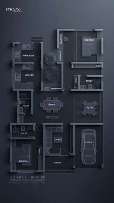 Modern Living Redefined: Sthaayi Design Lab's Architectural Masterpiece

This thoughtfully designed floor plan by Sthaayi Design Lab combines functionality with aesthetics, creating a perfect home for modern living.