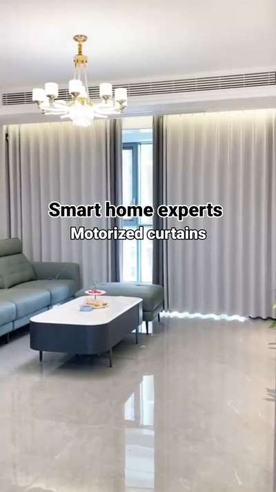 smart  #motorized curtains