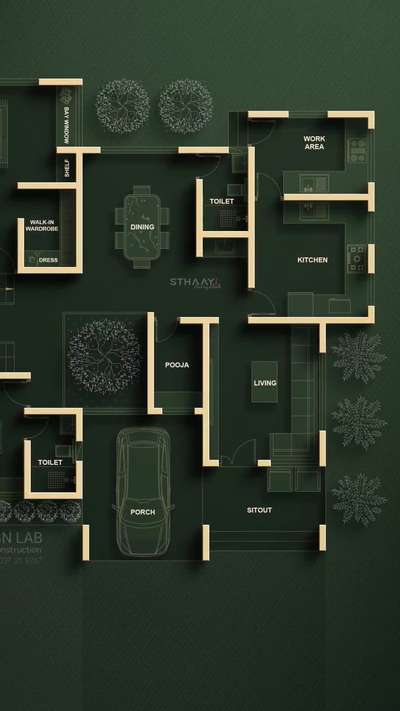 Step Inside the Future of Living: The Ultimate in Modern Home Design 🏡✨
Discover the perfect blend of style and functionality with this innovative floor plan by STHAAYI Design Lab. Imagine spacious bedrooms, a sleek kitchen, and a cozy living area that flows seamlessly into a private outdoor space. This is not just a home; it's a lifestyle upgrade. 🌳🚗
Ready to make your dream home a reality? Contact STHAAYI Design Lab today and start living the life you've always imagined. #DreamHome #ModernLiving #InteriorDesignGoals #1812