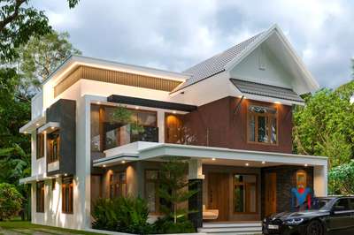 An Elegant Design space  with ambient lighting.  
Location : Mangad, Kollam.
   Area :2100Sqft.
  Construction : Mangalya Builder's