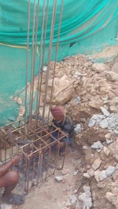 Pile cap form work  & rebar installation is progressing at Chakkai, Trivandrum