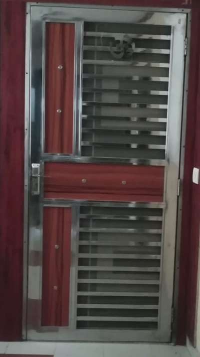 SS gate safety door Steel Godrej log ke sath setting #contact number 9718381714 #