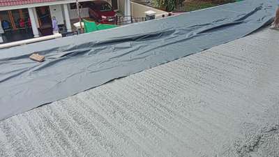 slab covering to avoid hair line crack