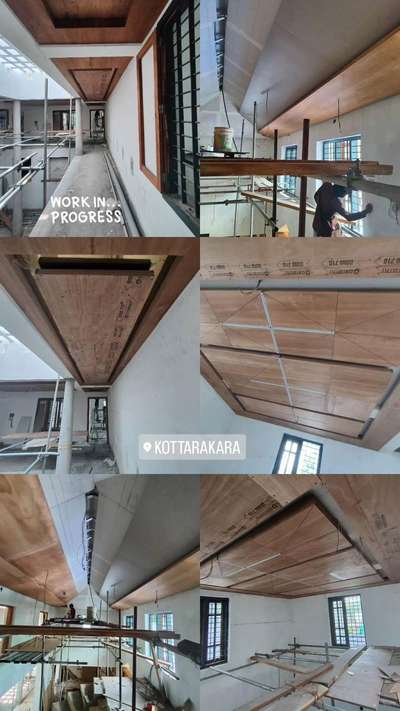 ceiling work/exinor_designs
.
.
.
. 
 #FalseCeiling  #LivingRoomCeilingDesign  #InteriorDesigner #naturalveneers