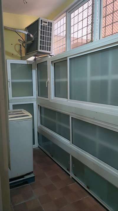 aluminium  #almira with cobberd 
aluminium kitchan  #aluminium balcony  #covering 5mm  #frosted