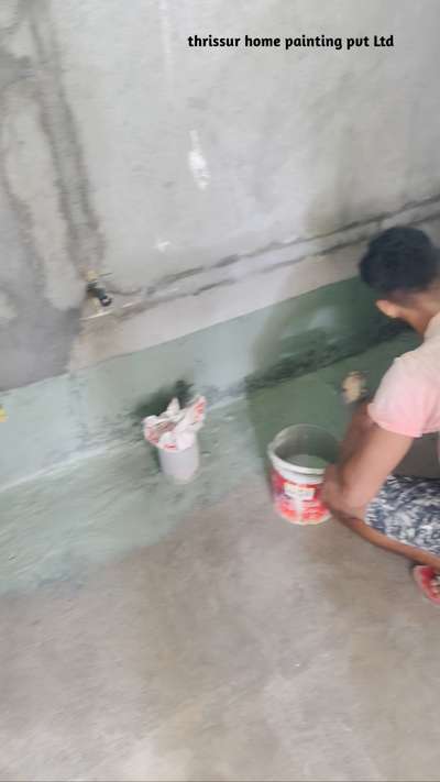 വാട്ടർ പ്രൂഫ് വർക്ക്  #WallPutty  #wallpaiting #Thrissur #all_kerala
