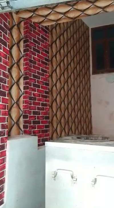 Wallpaper work by Chetan interior at noida