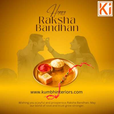 "This Raksha Bandhan, let's celebrate the bond of love and trust that ties us together, just like the perfect design ties a home together. Warm wishes from KUMBH INTERIORS."
#rakhicelebration 
#kumbhinteriors 
#interiordesigner 
#Architectural&Interior 
#interiorpainting #LUXURY_INTERIOR 
#interiordesignerjaipur