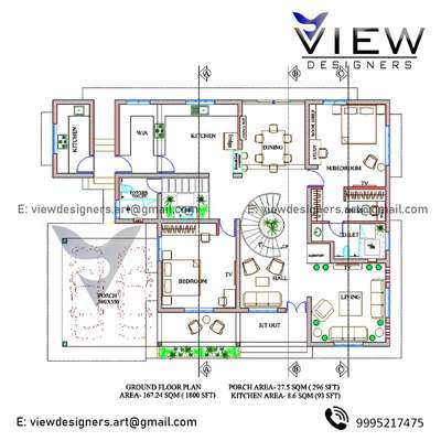 Our New work in
Alleppey

ground Floor- 1800 sft
First Floor     - 1227 sft
Porch & kitchen - 389 sft
Total area= 3416 sft

construction / Interior design / architecture / 2d & 3d drawing 
 
VIEW Designers 
viewdesigners.art@gmail.com
Mob: 9995217475                               

2d drawing sft 4,5        
Design - VIEW Designers 
Construction - Inspire Homes & Designs 

#KeralaStyleHouse  #keralahomeplans  #architecture #designs  #HouseDesigns  #2DPlans  #3DPlans  #Designs  #interiordesignerideas