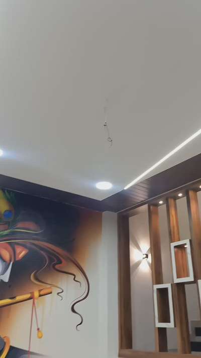 All interior work with material.
#ModularKitchen #WallPainting #TexturePainting #wallpepardegins #furniture  #sealing #popceiling