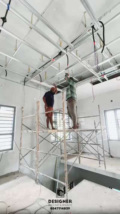 Ceiling Work (on going)
.
.
. Designer Interior 
.
.#interiors #ongoingproject #ceilingsite #ceilingworks #reach #viralreels #ceilingviral #ceilingvideos