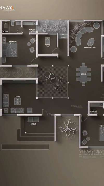 ✨ Not just a 2BHK -  it’s a feeling.
Tropical, airy, and effortlessly modern.

Follow 👉 @sthaayi_design_lab for more dream homes!
#2BHKDesign #ModernTropicalHome #DreamHome #KeralaArchitecture #LuxuryLiving #SthaayiDesignLab #2623