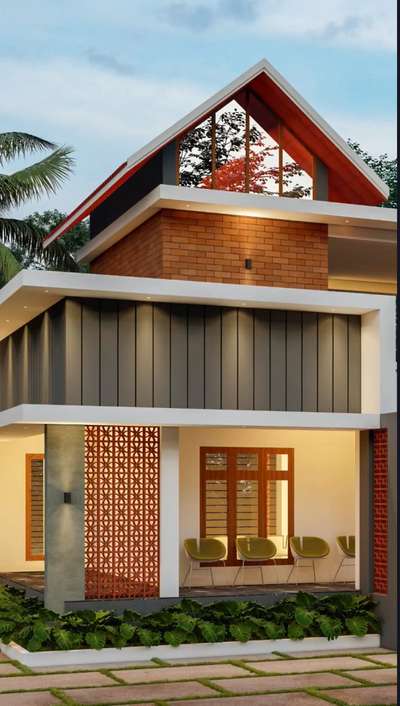 New Home design 🥰
area 2200 sqft 
4 Bedrooms attached