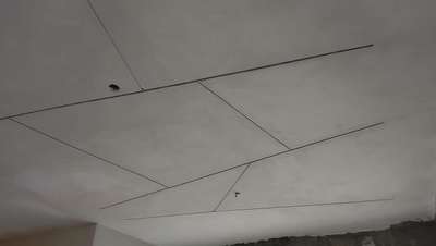 profile lighting with gypsum ceiling plastering @North Paravoor site