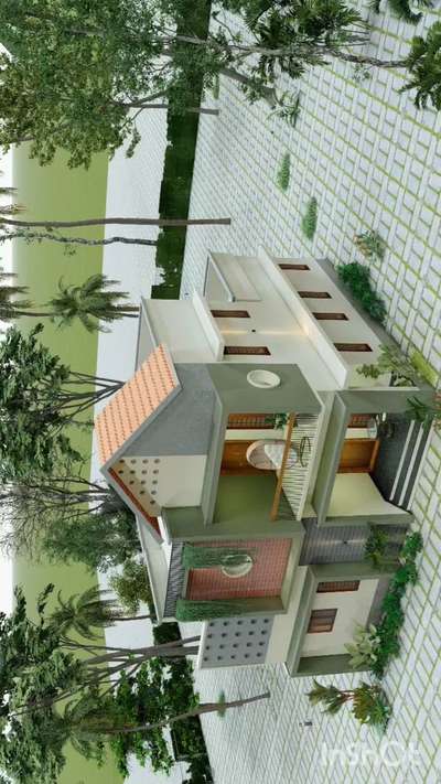 #3delevation🏠🏡  #KeralaStyleHouse  #keralaarchitectures  #modularkitchendesign  #courtyardhouse  #architecturedesigns