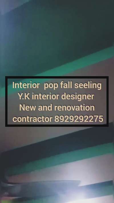 final interior work pop fall seeling Y.K interior designer new and renovation contractor  #ykbestintetior  #ykrenovation  #ykintetiorroom  #yklove  #ykzoom  #ykhomeinterior