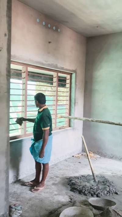 plastering work progressing @kazhakootam site