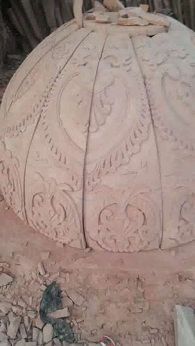 temple domb design red sand stone