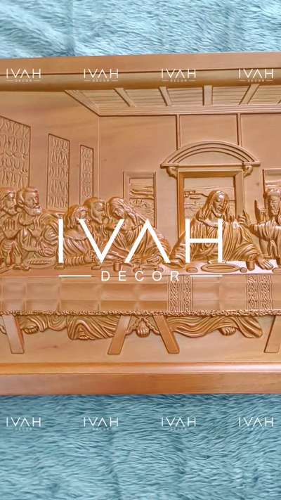 Last Supper Wood Carving in Mahagany Wood 
Size 120cm x 60cm 
For more details plz WhatsApp or DM : 0091 7561091369

#ivah #ivahdecor #lastsupperwoodcarving #jesuswoodcarving #godswoodcarving #premiumquality #premiumproducts #gift #giftideas #housewarminggift #trending #reels #church #newhome #interioideas